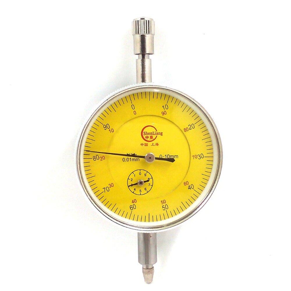 Dial Indicator Gauge 0-10mm Meter Precise 0.01Resolution Concentricity Test PTSP With Lug Back Measurement Gauge Micrometer