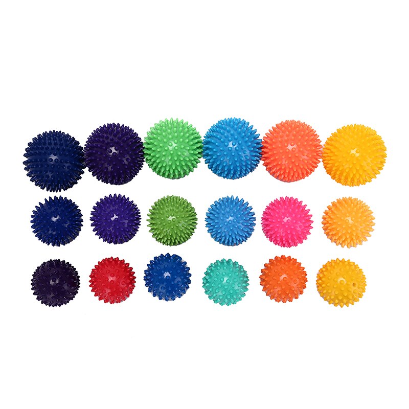 7/7.5/9cm fods spidse massagebold triggerpunkt sport fitness hånd fod smertelindring muskel afslapningsapparat unisex randomcolor