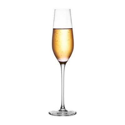 Gold Trim Champagne Flute Glasses Cocktail Glasses Elegantly Hand Blown, Lead Free, Champagne Cups: flute