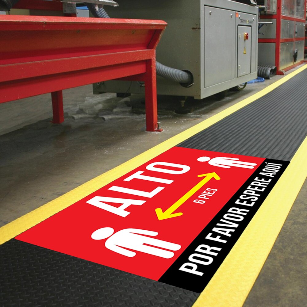 Sociale Distantiëren Grond Sticker Indoor Outdoor Vloer Sticker Veiligheid Floor Decal Teken Voor Crowd Control Begeleiding