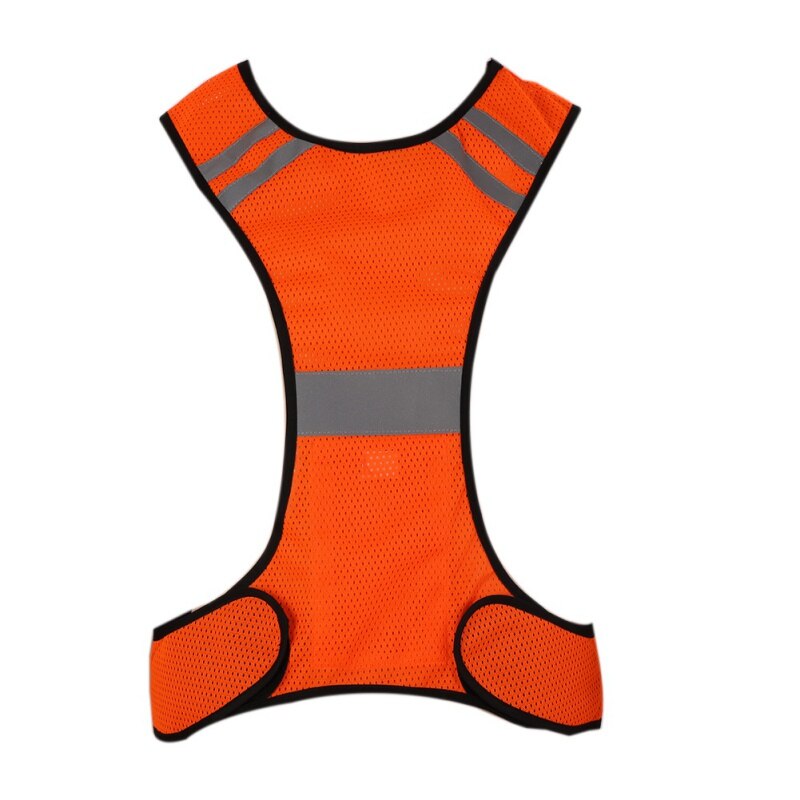 Lauf Weste Hohe Sichtbarkeit LED Reflektierende Sicherheits Weste Jacke Männer Frauen Nacht Laufen Radfahren Weste: O