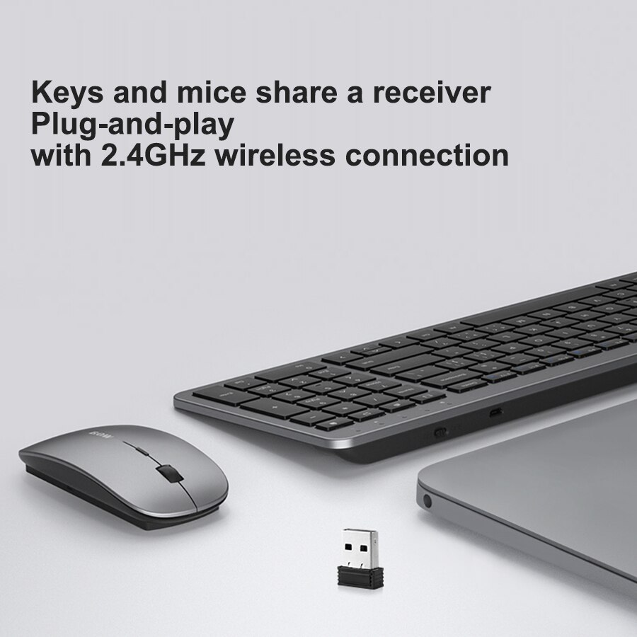 2.4G Wireless Gaming Keyboard Rechargeable Mouse Gamer Magic Keyboard Set For Macbook Xiaomi HP Silent PC Gamer Computer Keypad