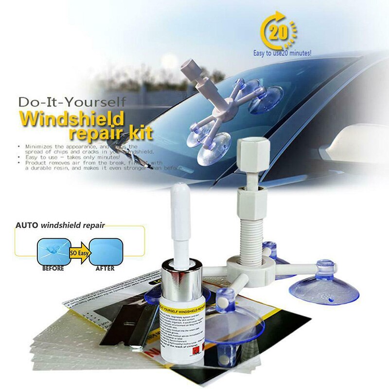 Forbroken Mouw Scheermes Voorruit Reparatie Kit Voor Telefoon Display; Praktische Glas Hars Apparaat