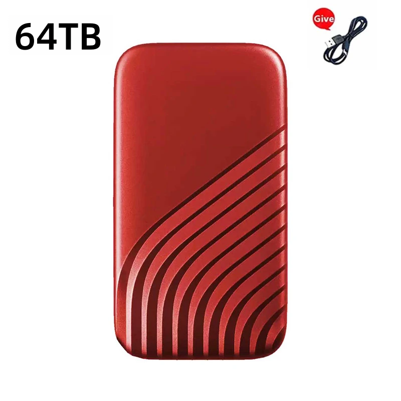 Lenovo SSD Flash Hard Drive External Type-C High Speed USB3.1 2TB 4TB 8TB SSD Storage Portable HD Hard Disk For Laptop: plum