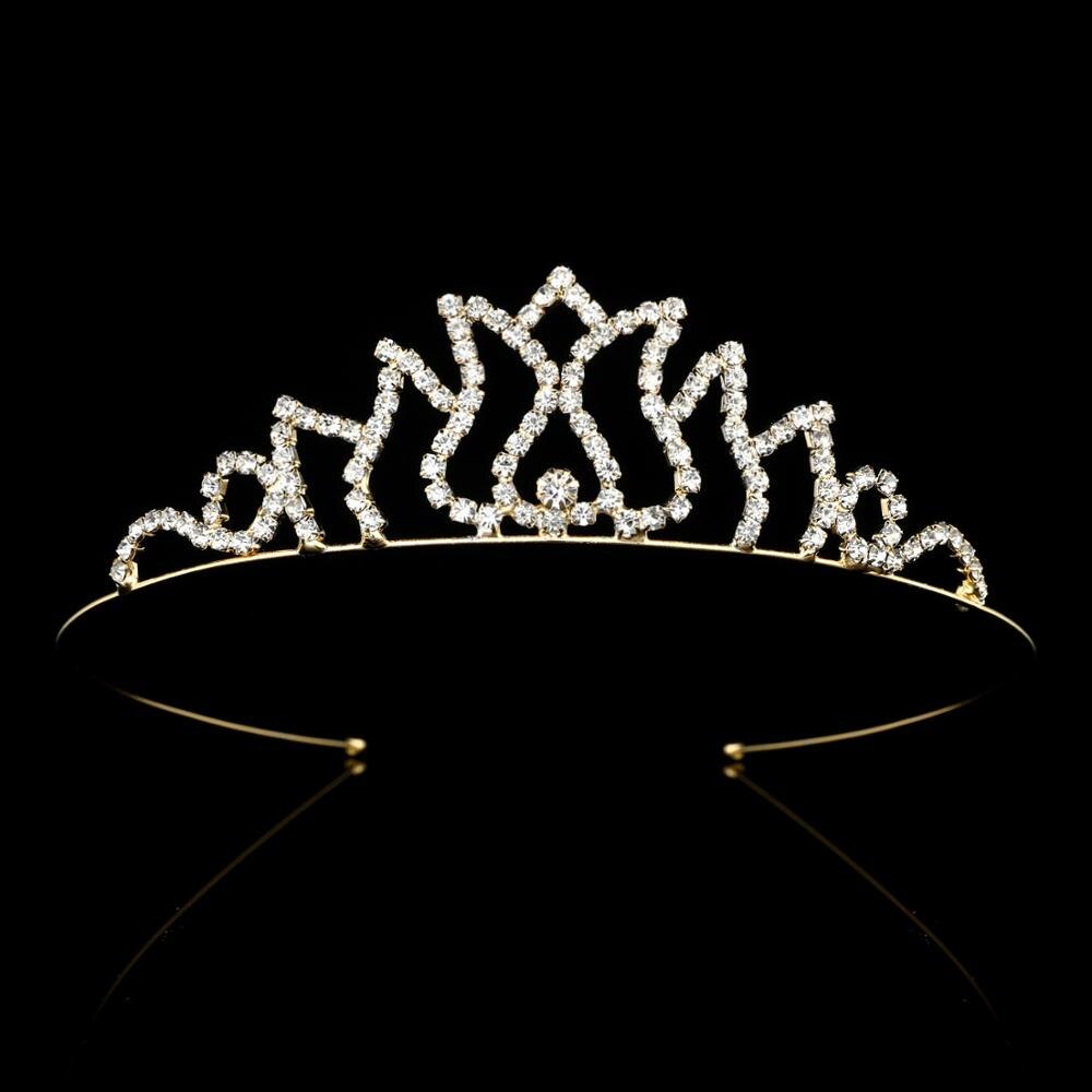 Europeu e americano nupcial coroa tiara princesa menina aniversário coroa senhoras faixa de cabelo strass acessórios para o cabelo: HG072