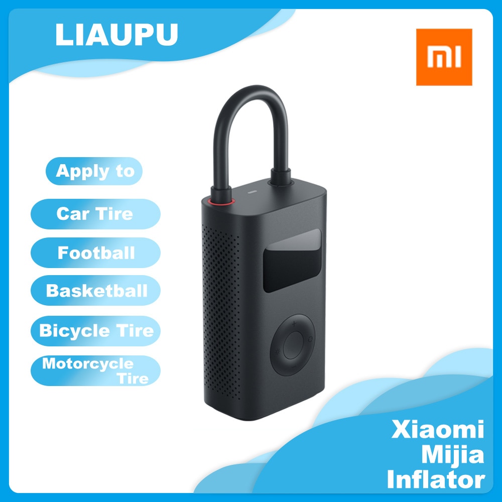 Neueste Xiaomi Mijia Tragbare Clever Digital Reifen LED Druck Erkennung Elektrische Luftpumpe Pumpe für Fahrrad Motorrad Auto FußBall