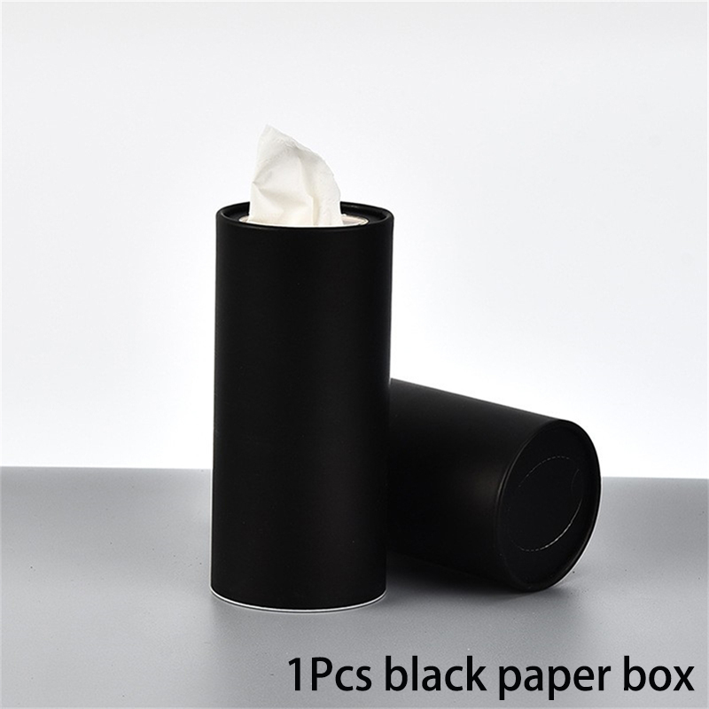 Cylinder servietæsker praktisk husholdningstilbehør subfilm servietrør til bil serviet organizer servietæske organizer sort: Gul