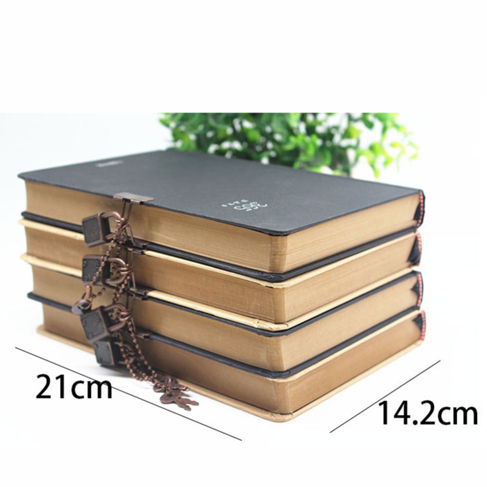 1pc Journal Notebook 365 Days Writing Planner Book With Lock Personal Diary Organizer Stationery Supplies Random Style