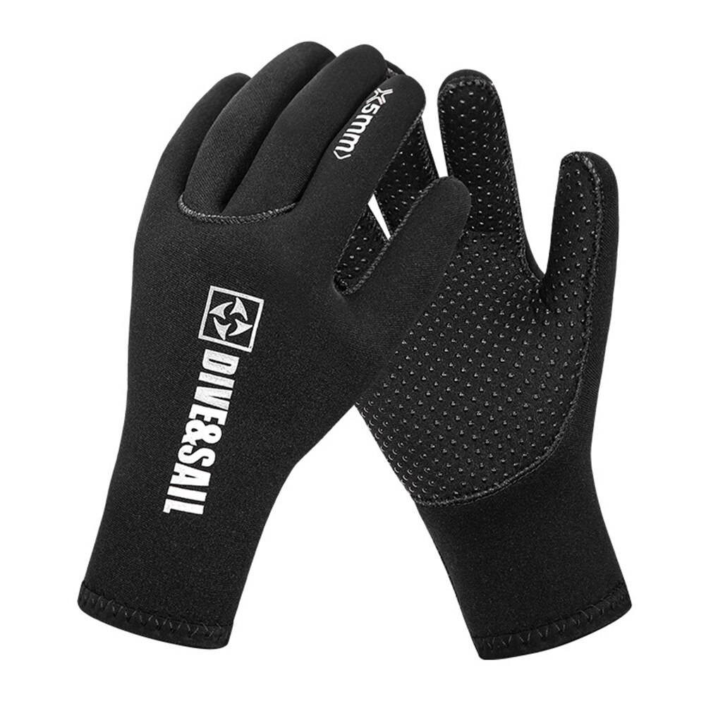5mm Diving Gloves Neoprene Double-Layer Thermal Wetsuit Gloves with Skid Resistance For Swimming Surfing Fishing Diving