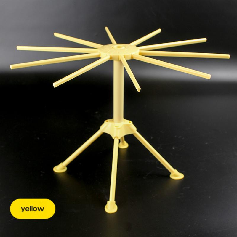 Support de séchage de pâtes pliant, support de nouilles, porte-spaghetti, outil de cuisine, accessoires de pressage, blanc, vert, jaune, pratique: yellow