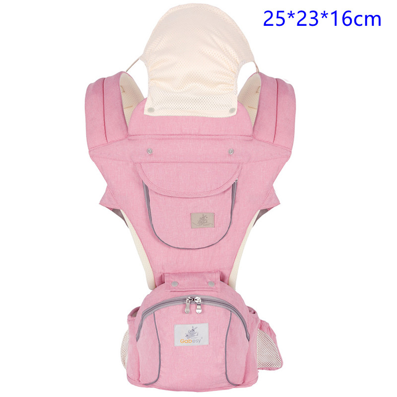 Gabesy-mochila portabebés ergonómica para bebé, portabebés, mochila frontal, taburete de cintura, bolsa de almacenamiento para bebé de 0 a 36 meses: 05 crystal powder