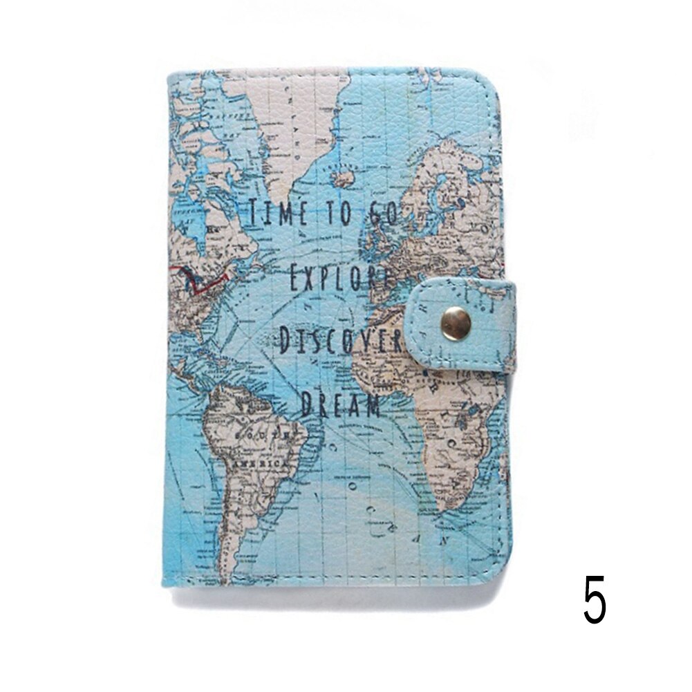 Travel Accessories Passport Holder PU Leather Cute Cartoon Travel Passport Cover Case Card ID Holders: 5