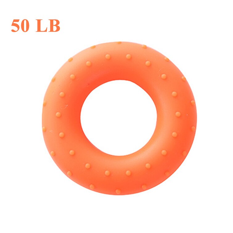 Hand Grip Finger Pow Trainer Solid Silicone Rubber Ring Hand Expander Exerciser Fingers Gripper Powerball Hand Exerciser Grip: gray