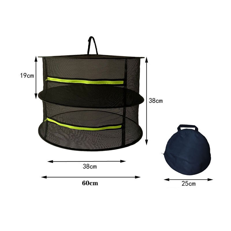 Hanging Basket Folding Herb Dry Rack Layers Drying Net for Herbs Drying Net Dryer Bag Mesh For Flowers Buds Plants Organizer: A2
