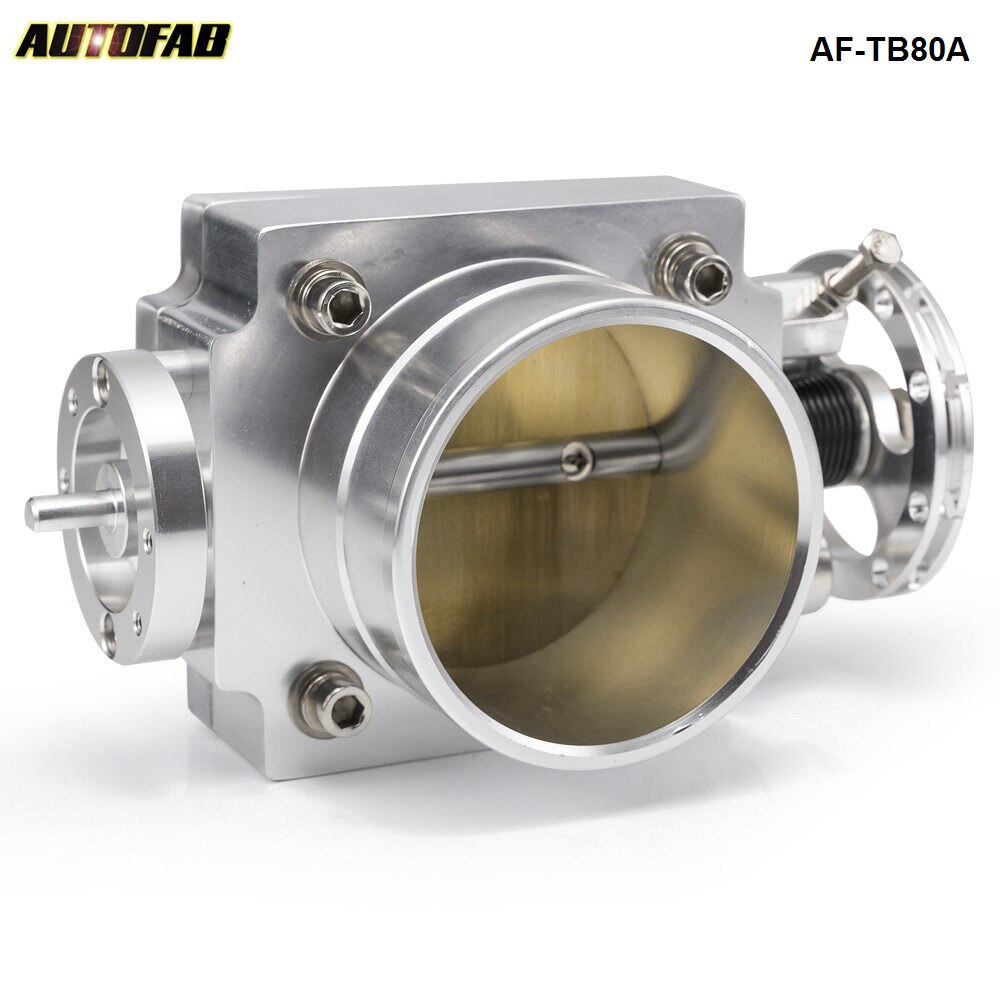 Universal Aluminum 80MM Throttle Body Intake Manifold Dor RB25/2JZ/EVO 1-6/ petrol 4.8/CRUSIER 4.5L-78mm*78mm AF-TB80A: Default Title