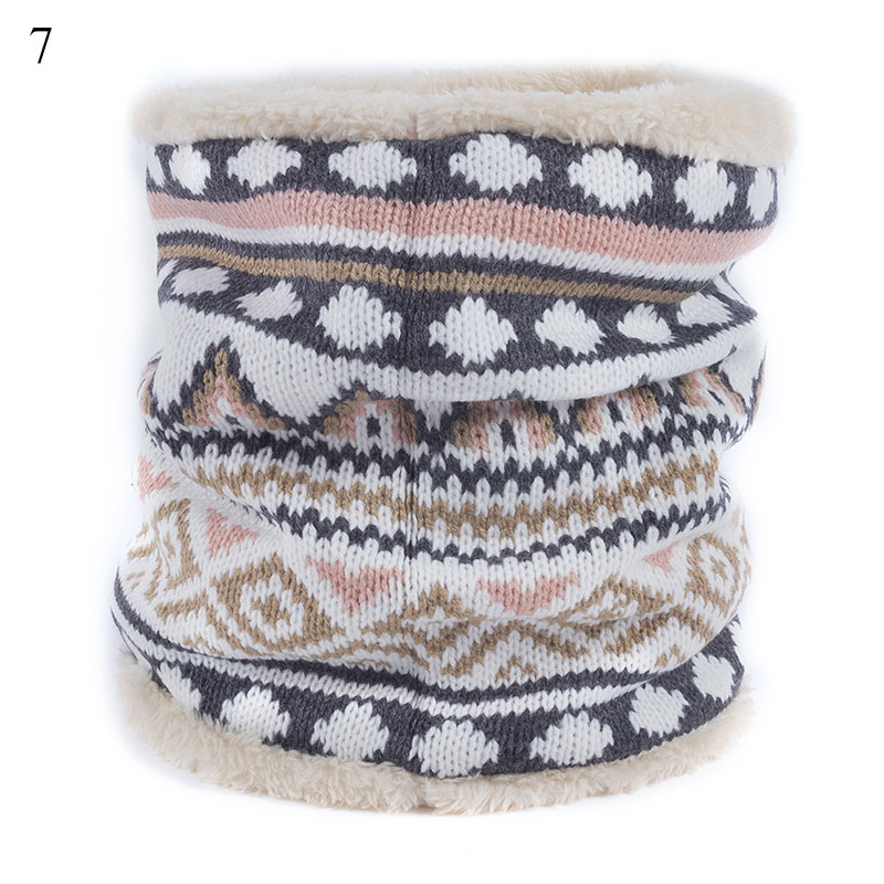 stricken Nacken Schal Frauen Männer Dicke Wärmer Vlies Innen Winter Snood Schal Wolle Elastische Kragen Ring Schals Weihnachten