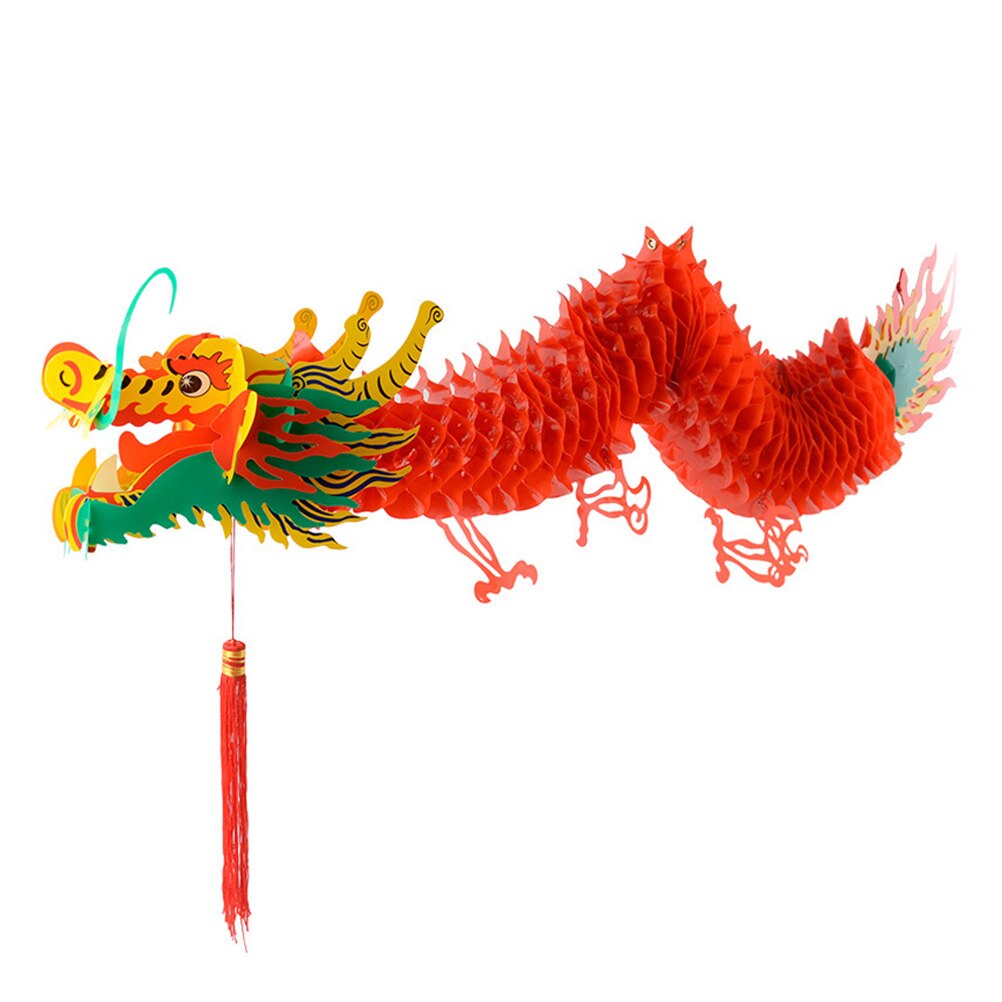 1.5M Chinese Year Spring Festival Dragon Lantern Hanging Lantern Ornaments for Decoration: 100x22cm