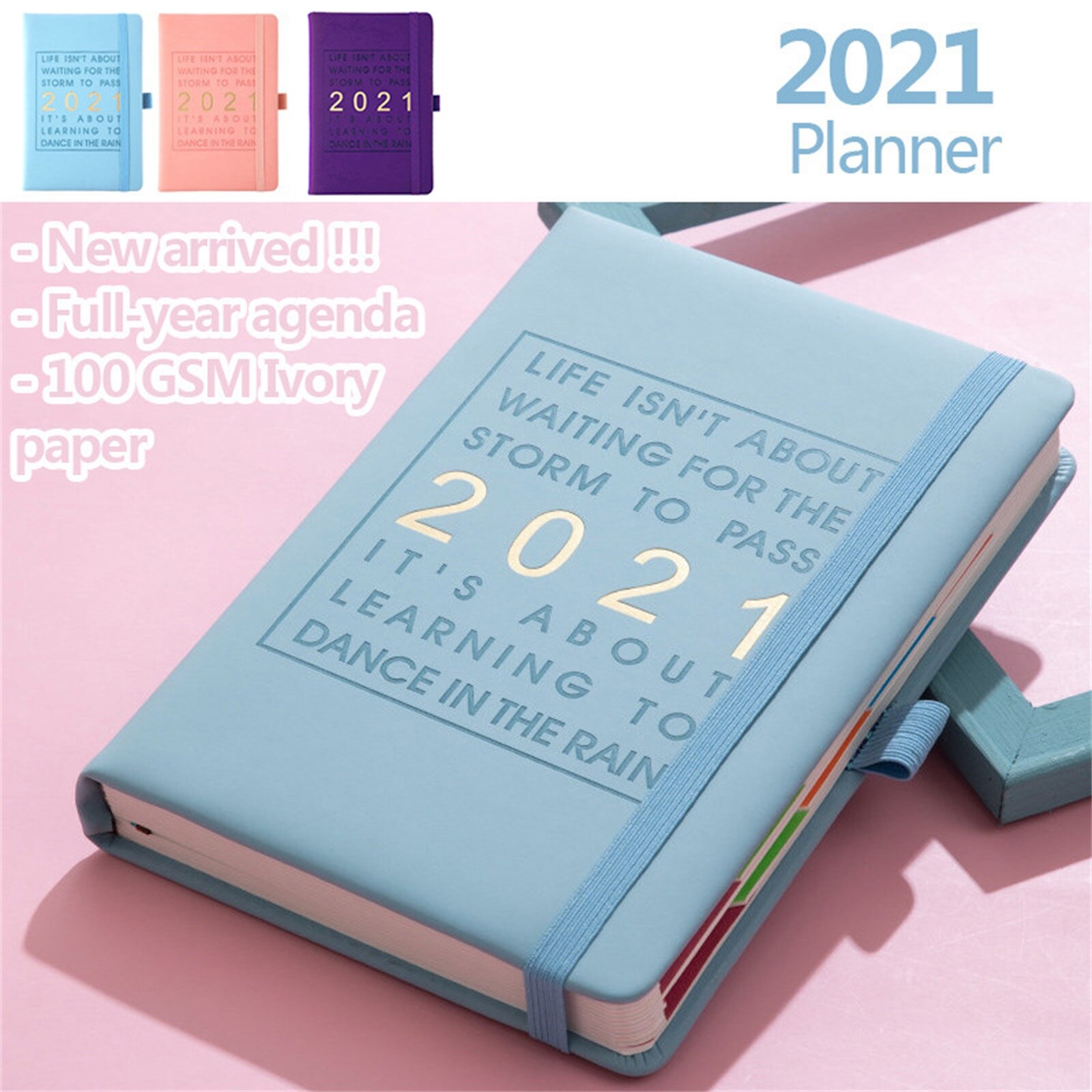 A5 Week To View Notepad Diary Hardback Cover Planner