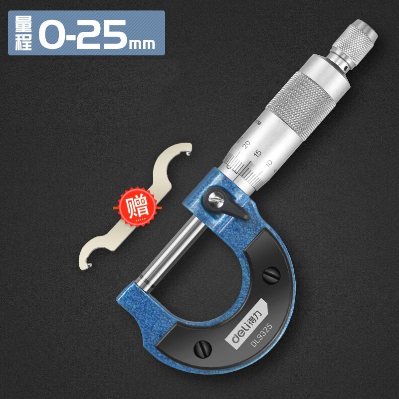 Micrometers Micrometer Measuring Tool Micro Meter 25 50 External Outside Machine Shop Tools Thread 0.001 0-25mm Gauging: 0-25MM