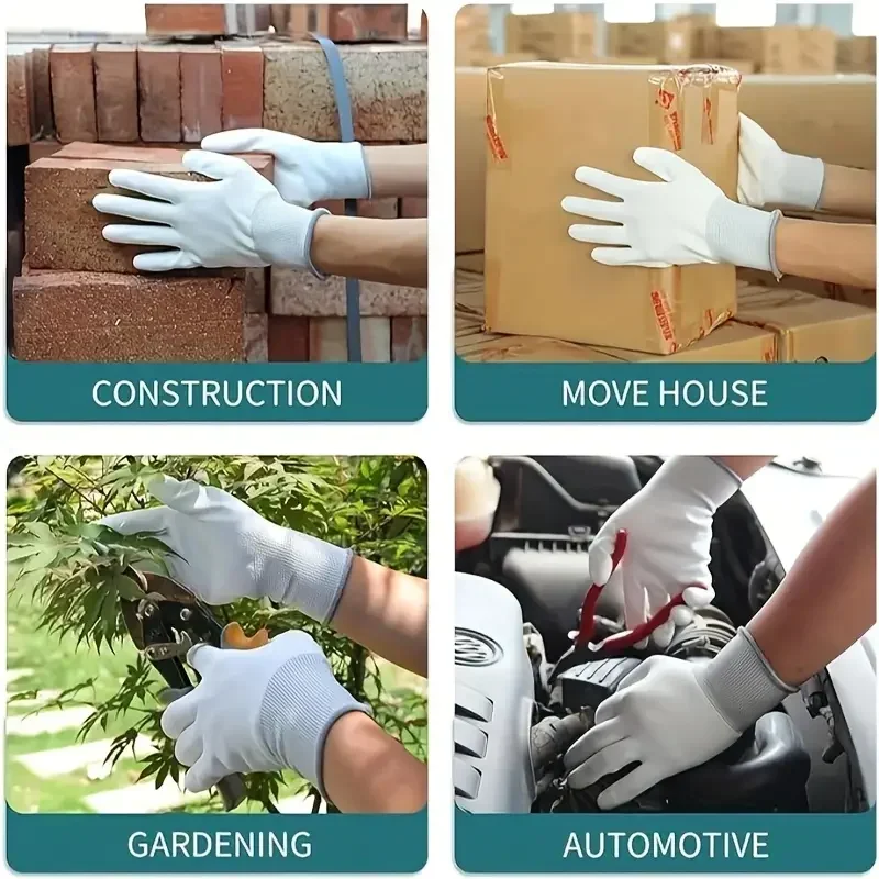 1/10 Paar antistatische Handschuhe, antistatisch, ESD, elektronischer Arbeitshandschuh, PU-beschichtet, handflächenbeschichtet, rutschfest, für den Fingerschutz