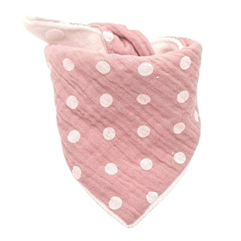 Baberos de alimentación de bebé, toalla de Saliva de gasa suave, bufanda triangular para niños, de tela para eructar 97BD: 8