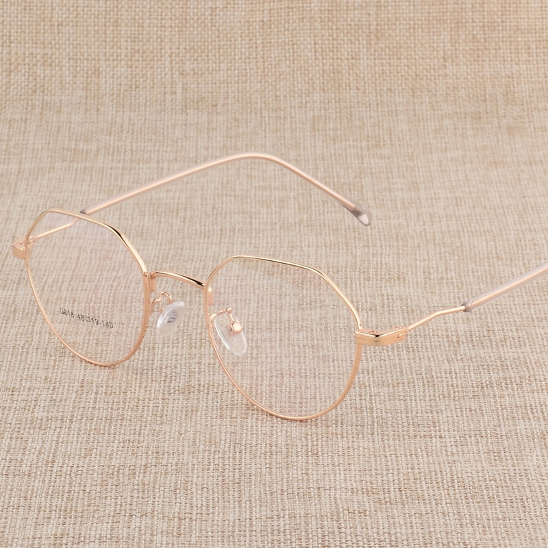 Hotony Prescription Eyeglasses Optical Spectacle Glasses Frame with 6 Optional Colors Free Assembly with Optical Lenses D818