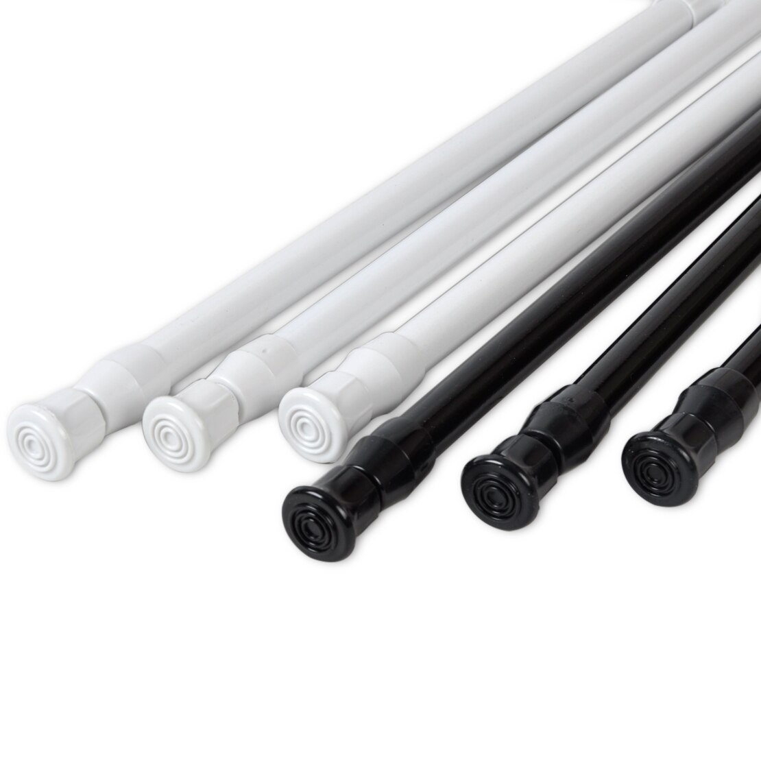 Tringle de traction à ressort extensible et réglable de 30 à 50cm, tringle de rideau télescopique pour douche, produits de fenêtre de salle de bains