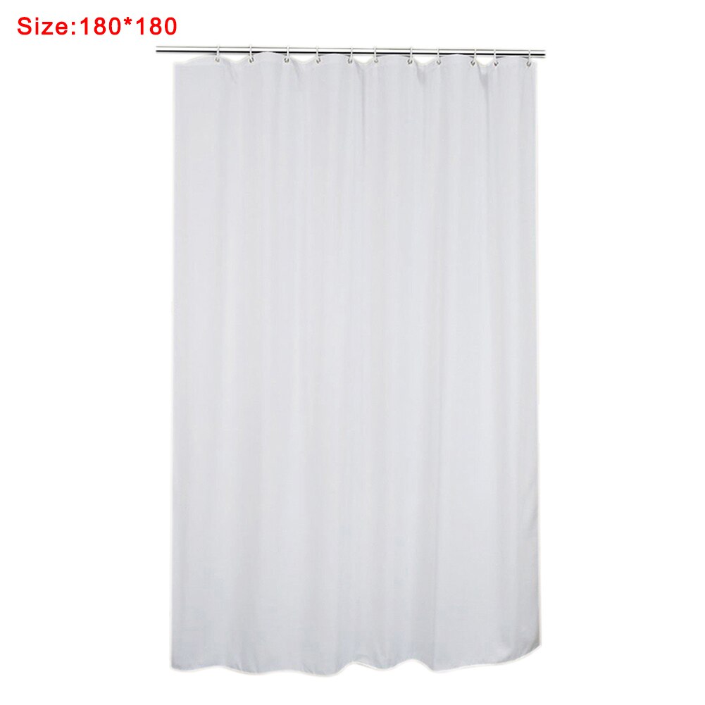 Wasbaar Douchegordijn Bad Gordijn Extra Lange Extra Wide Plain Wit Waterdicht Met 12 Haken: 70.87 x 70.87inch