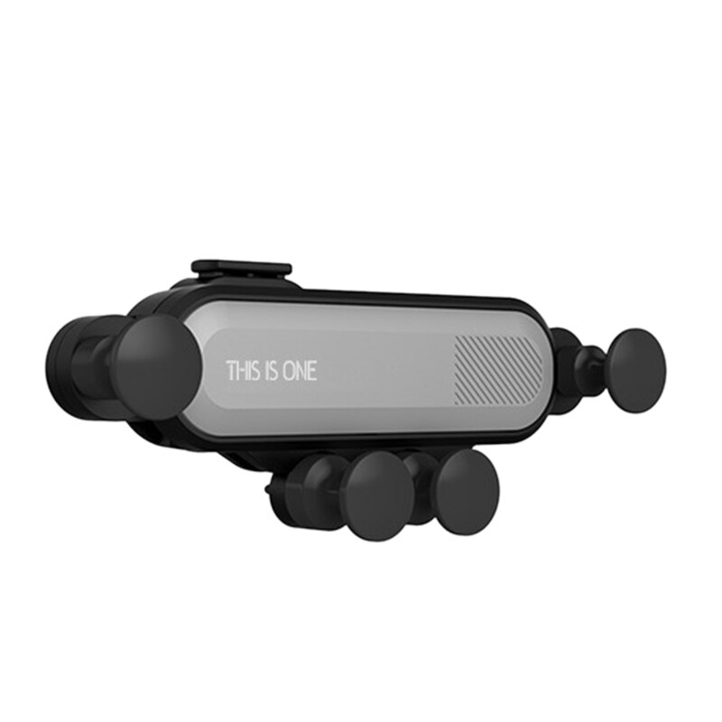 Universele auto mobiele telefoon zwaartekracht auto ventilatierooster montagebeugel uitlaat clip telefoonhouder 360 graden rotatie voor iphone samsung