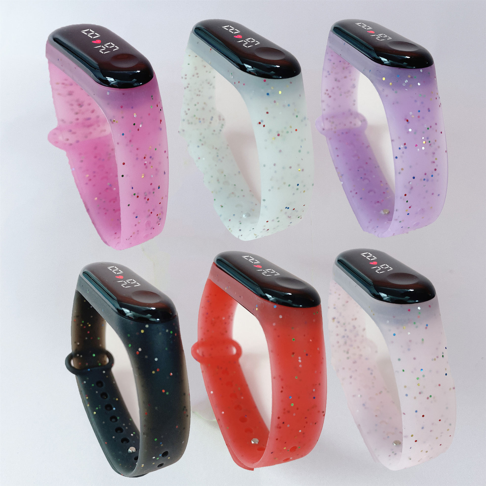 Montres numériques pour enfants filles et garçons, rose, LED, Simple, étanche, bracelet en Silicone