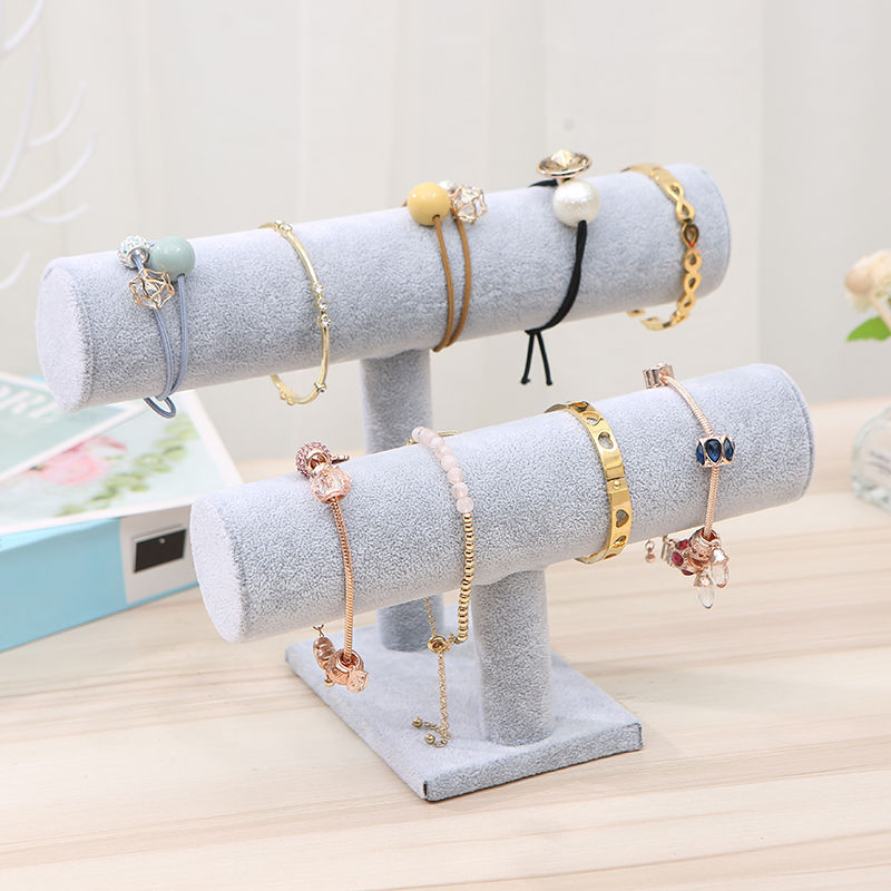 Velvet bracelet display rack, jewelry rack, bracelet, watch storage rack, jewelry display rack, display props: black