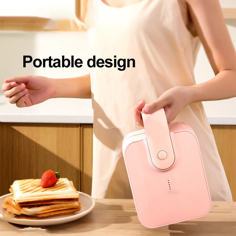 220v elektriske sandwichmaskiner dobbeltsidet opvarmning vaffel maker brød brødrister bageform let mad morgenmad maskine sandwichera