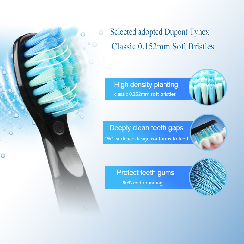 5pcs/lot Original Electric Toothbrush Head for SG507/E4/SG575/SG958/E9 Soft Bristles Replaceable Brush Heads Deeply Cleaning