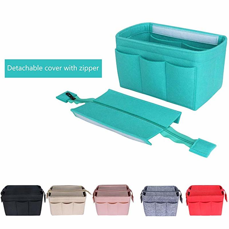 Cosmetic Organizer Felt Insert Bag For Handbag Travel Inner Purse Portable Make up Bags Fits Neverfull MM GM PM Speedy