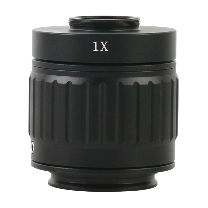 Adattatori per innesto C obiettivo 0,35x 0,5x 1X CTV per Microscopio stereo trinoculare interfaccia 25mm Microscopio telecamera: 1X