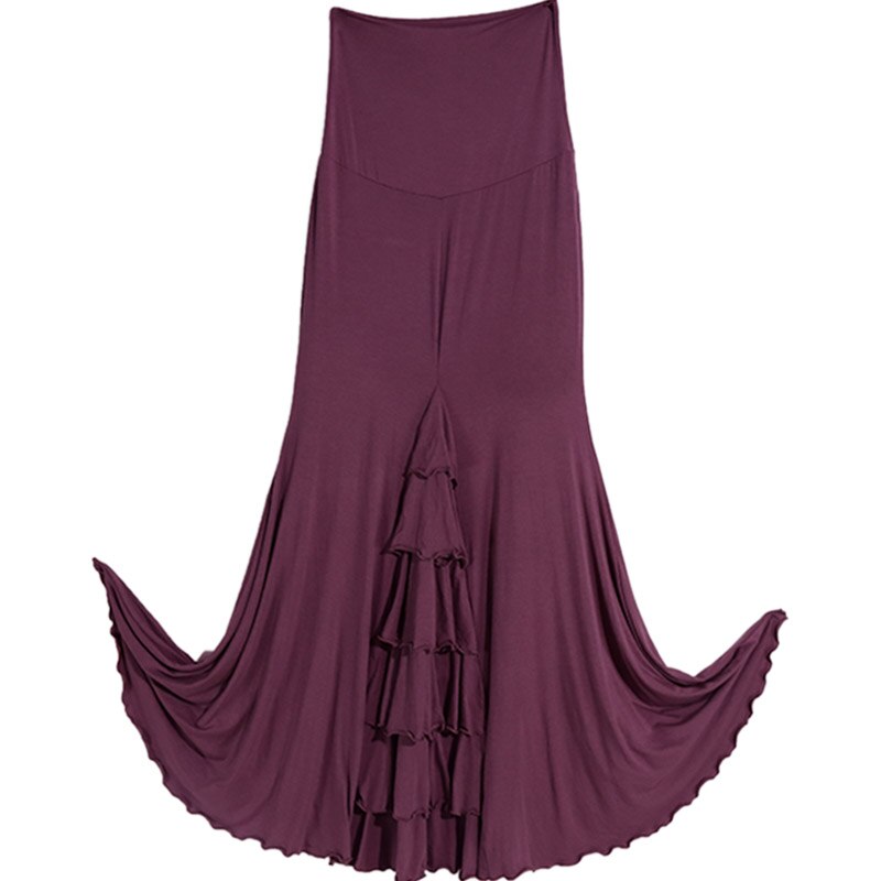 Robe Flamenco danse pratique multicouche vêtements espagnols femmes Fshtail ESS01 03