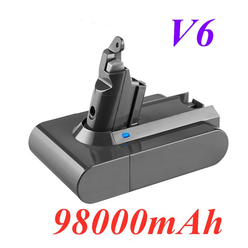 2020s 98000mAh 21.6V 6.8Ah Li-ion Battery for Dyson V6 DC58 DC59 DC61 DC62 DC74 SV09 SV07 SV03 965874-02 Vacuum Cleaner Battery: 98000mAh