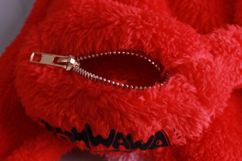 Monos cálidos de lana de Color rojo para perro, ropa de otoño e invierno de cuatro pies, para Festival, ropa para patas de perro, Pomerania