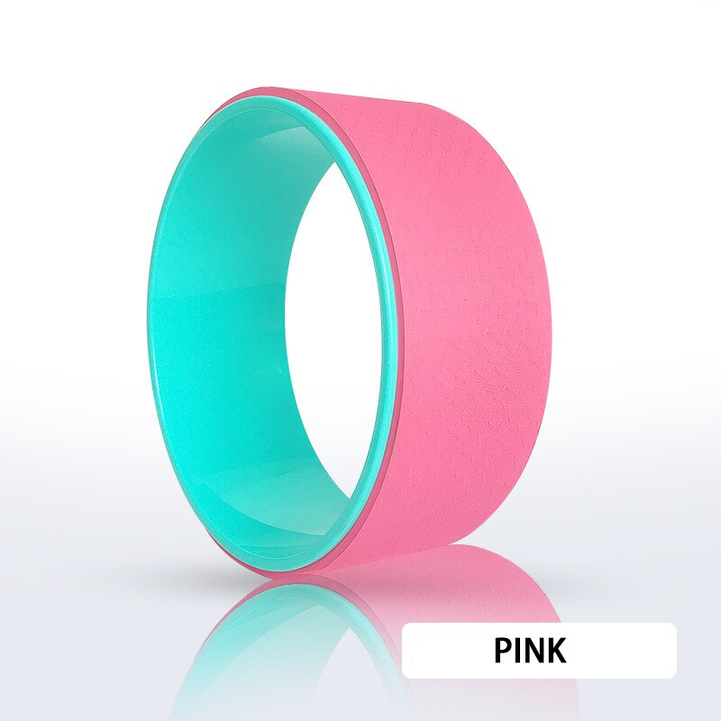 Patroon Crescent Patroon Pilates Ring Fitness Roller Ondersteuning Terug Training Tool Home Gym Oefening Taille Apparatuur Yoga Wiel: Roze