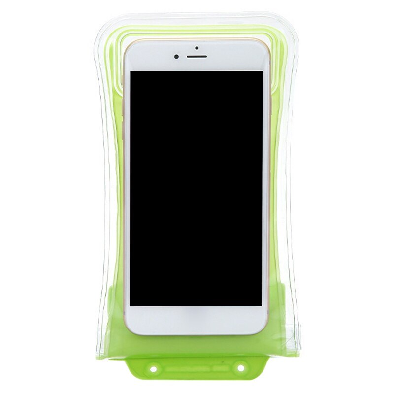 Waterproof Summer Cell Phone Swim Bags Swimming Case For Cell phone Sealed Pack Underwater Cell Phone Pouch Dry Bag: Green Color
