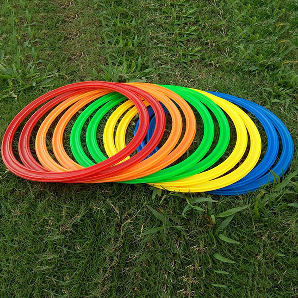 Outdoor Kids Funny Fysieke Training Sport Speelgoed Rooster Jump Ring Set Game Met 10 Hoops 10 Connectors Voor Park Spelen jongens Meisjes