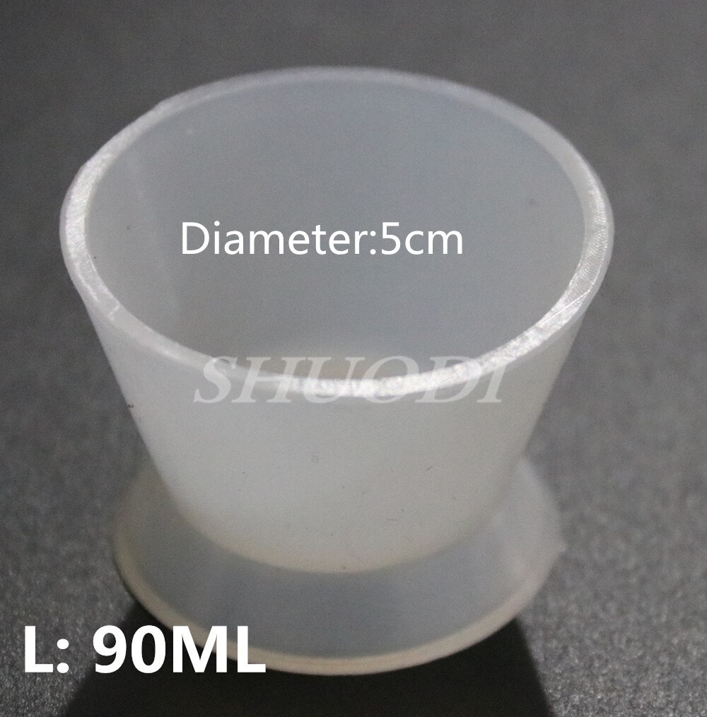 Taza mezcladora de silicona Flexible Dental, recipiente de plástico mezclador de goma de silicona, herramienta de dentista: 3 Pcs of Large