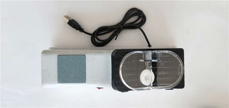 Multi-Function Knife Sharpener Electric Household Fast Sharpener Automatic Knife Grinder Kitchen Knife Grindstone Kitchen Tools: USB type white