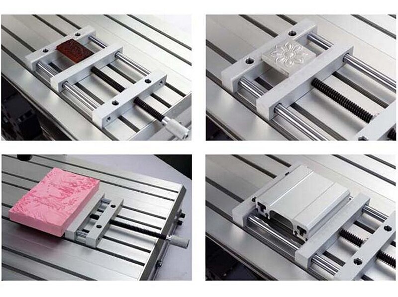 CNC Router Machine Hand Tool Mini Portable Aluminum Alloy Table Vise Press Precision Drill Tool Wood Fixture Jig Clamp QGG