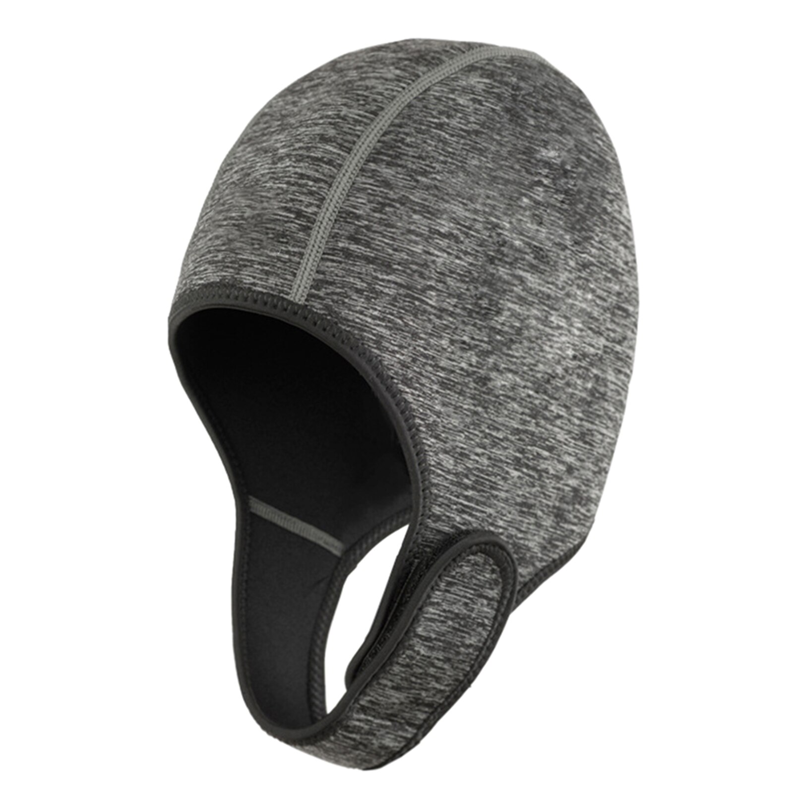 Thermal Swimming Cap Neoprene Diving Hat Unisex Sun-proof Head Warm Water Sports With Chin Strap Ergonomic: Light Gray