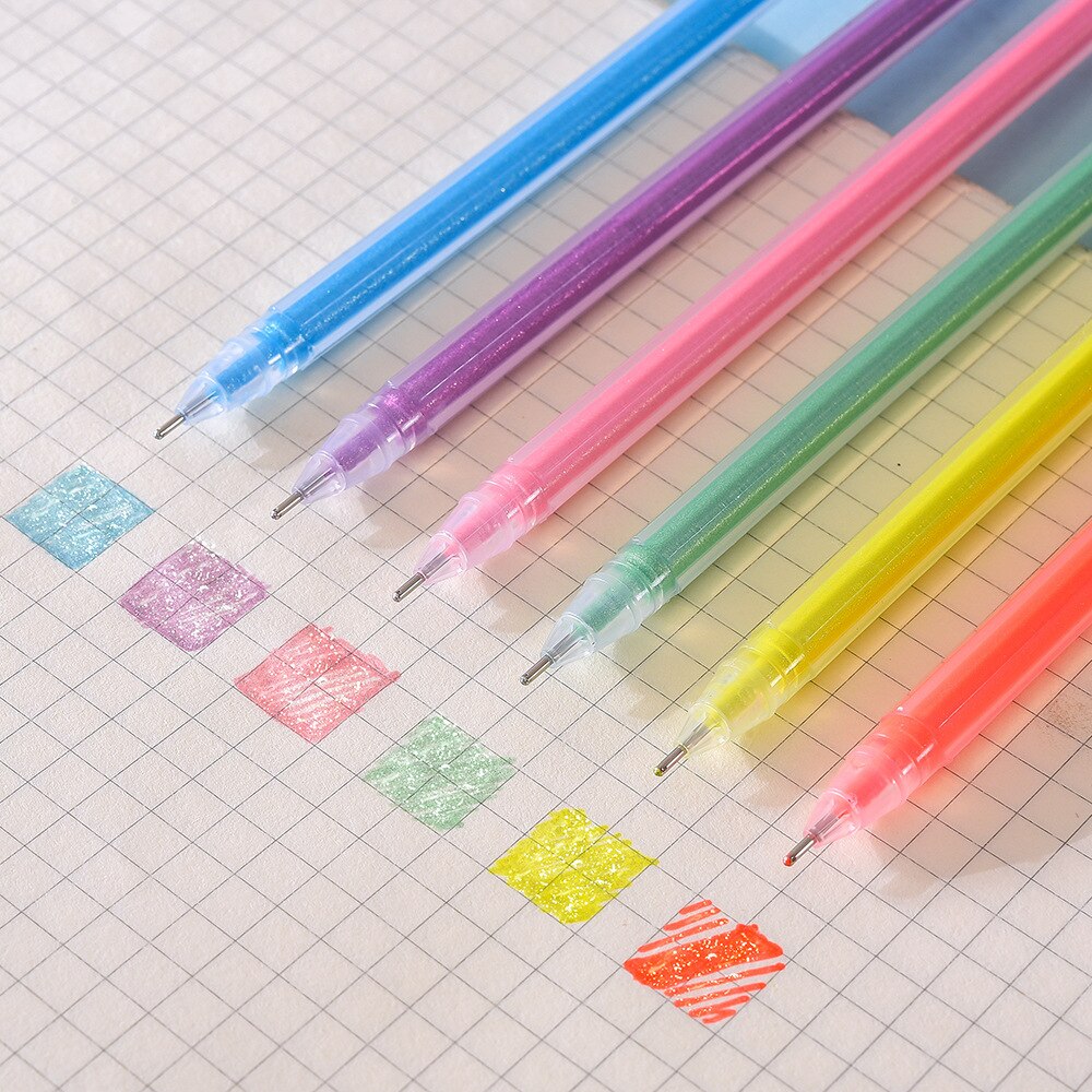 10 pak/partij Oogbescherming Fluorescerende Pen Kleurrijke Markeerstiften Promotionele Markers Briefpapier