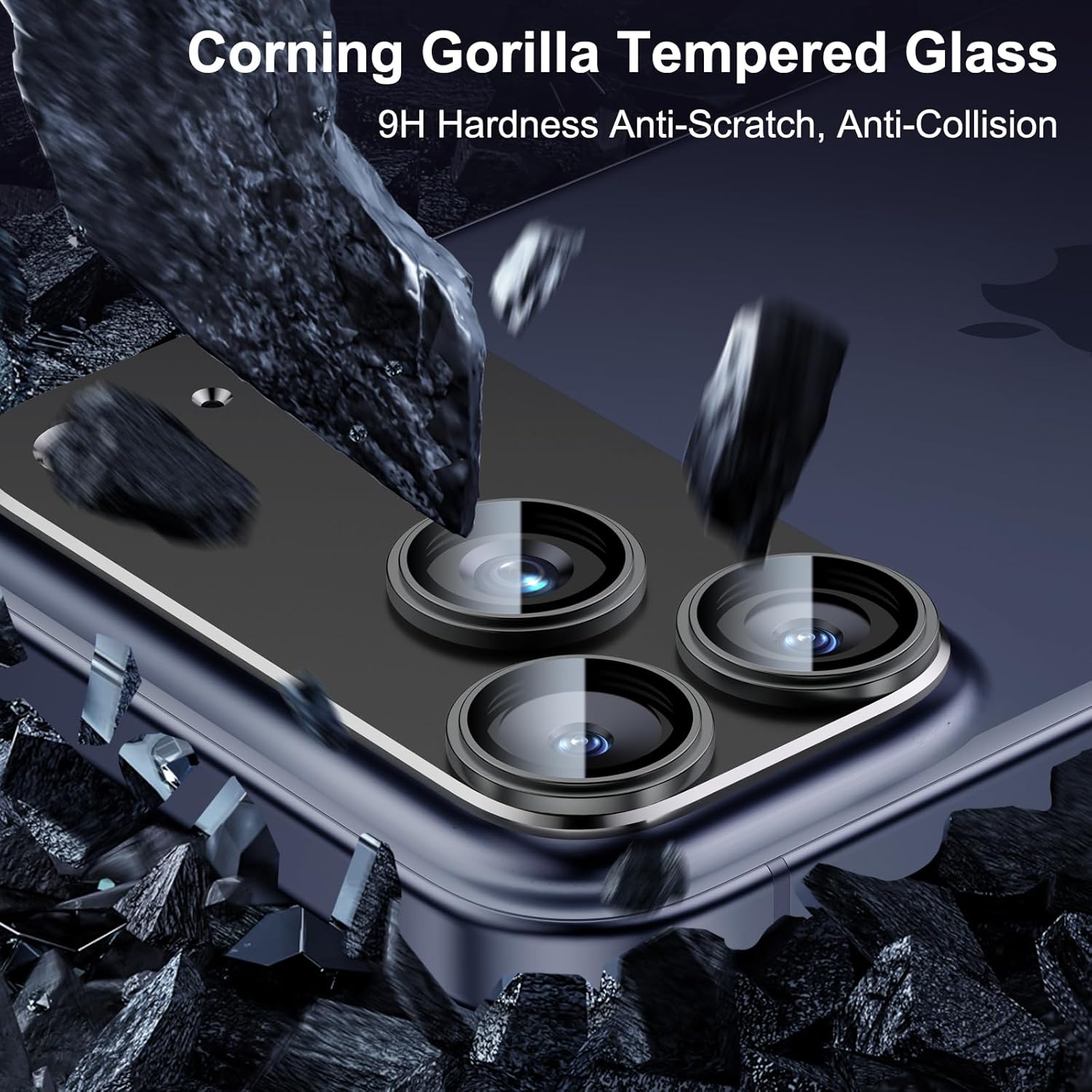 Metal Glazen Camera Lens Beschermkap Voor iPhone 17 Pro Max 17 Air 17 Plusi 17Pro Bescherming Ziai Telefoon Accessoires Zwart
