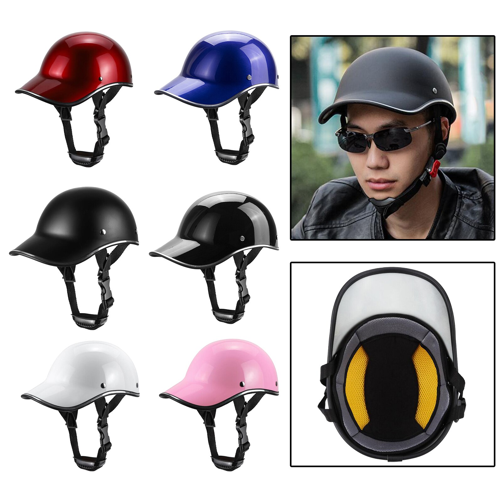 Casque de Protection de tête pour vélo de route, moto, Scooter, patins à roulettes