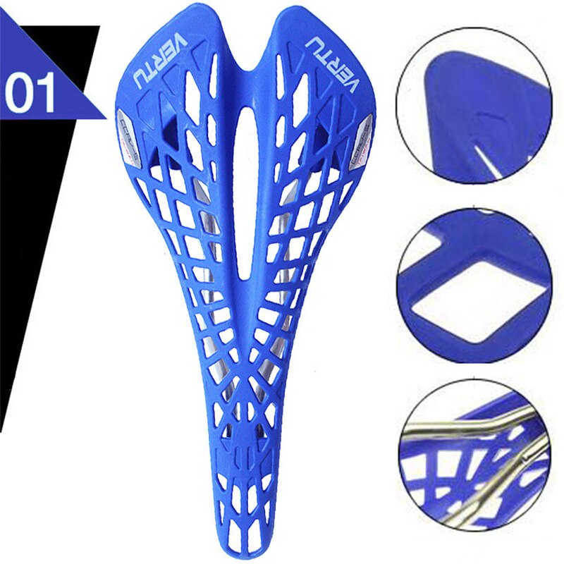 Selle de vélo en plastique très légère, siège de vtt en PVC, coussin, 6 couleurs, directe aux états-unis