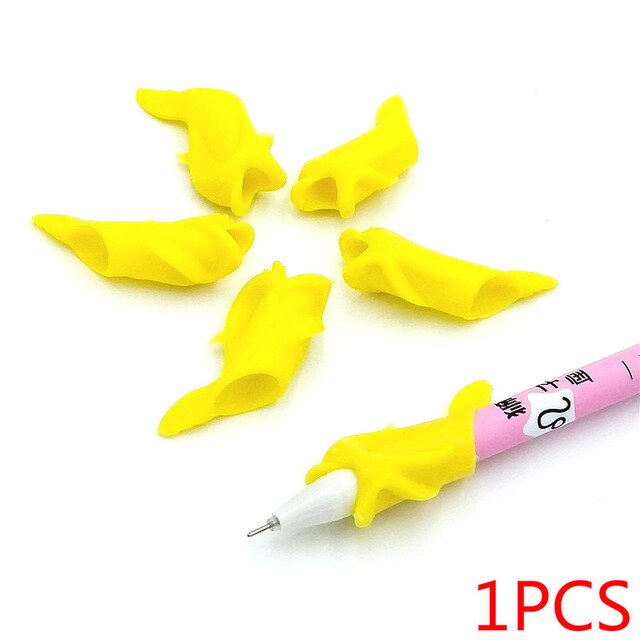 1 pièces étude dessin jouet Silicone dauphin poisson tenir crayon enfants créativité enfants étudiants crayon écriture protéger doigt jouet